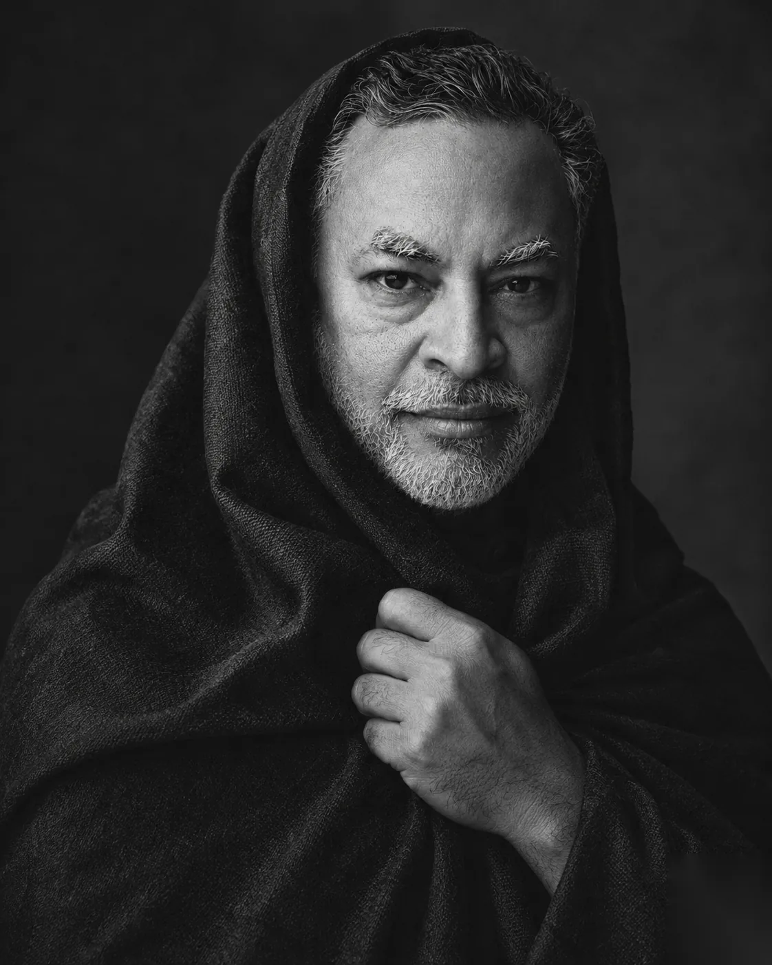 Black-and-white image from Mind of a Nomad, a chiaroscuro visual series by RockePhoto.