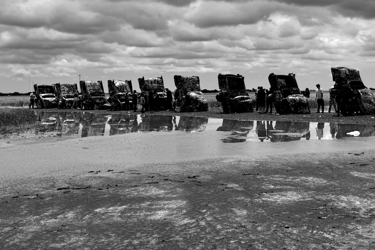 Mind of a Nomad black and white road image